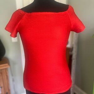 NWT Frank Lyman design coral cap sleeve top